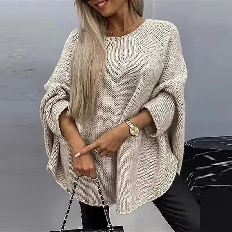 Pull tricot ample  pour femmes