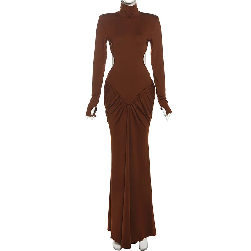 Robe longue et dos nu pour femmes