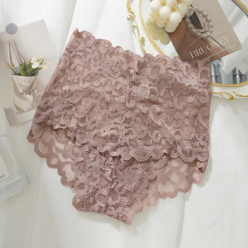 Culotte Dentelle Femme – Taille Haute et Transparente