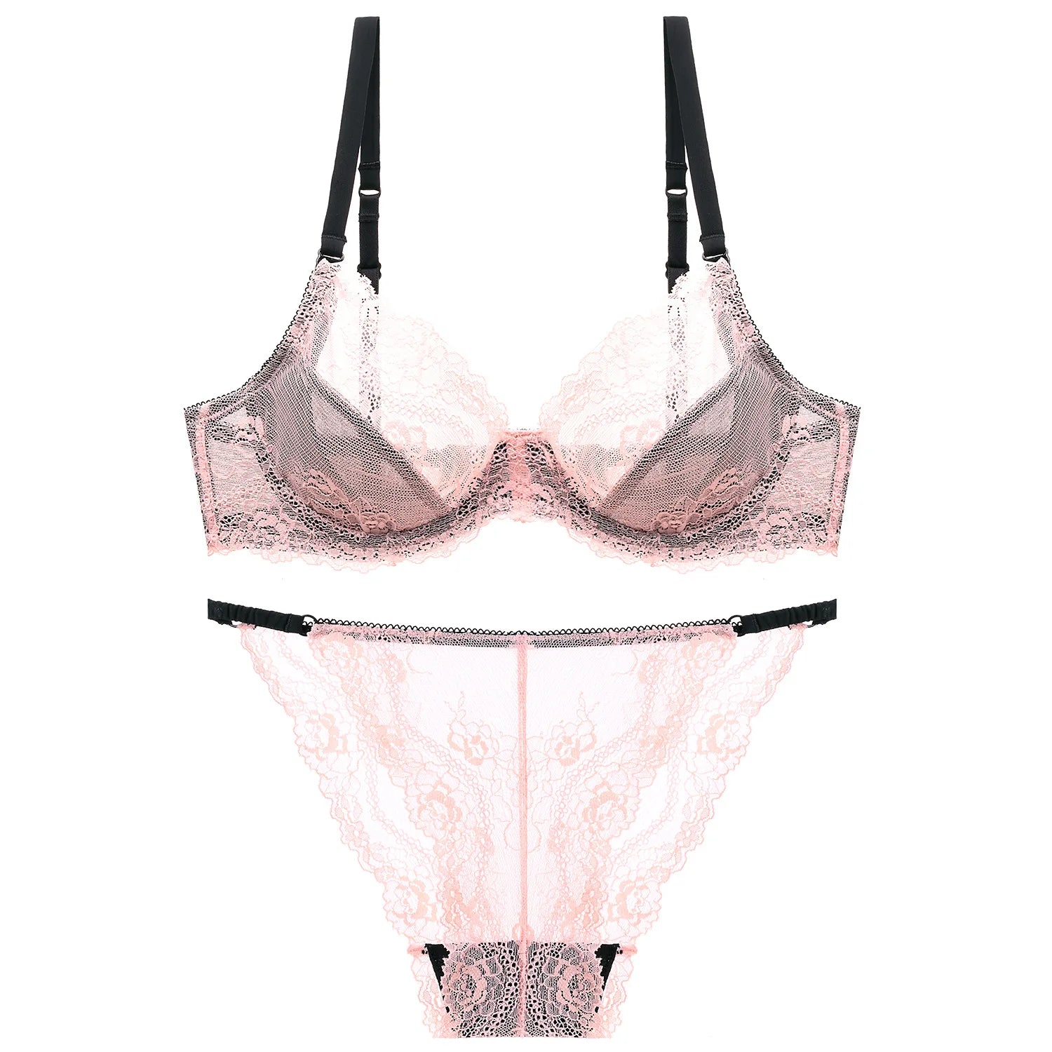 Ensemble de sous-vêtements français ultra fins soutien-gorge et culotte pour femmes