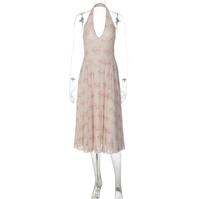 Robe imprimée de fleurs pour femmes