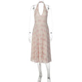Robe imprimée de fleurs pour femmes