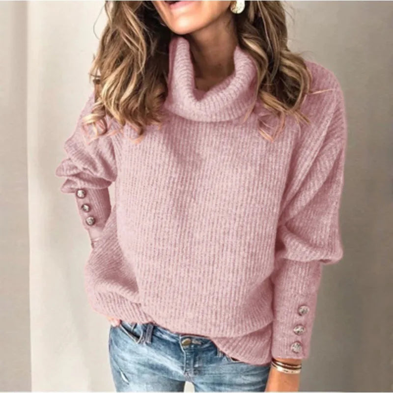 Pull en maille et manches longues pour femmes