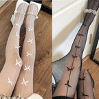 Collants en maille résille pour femmes