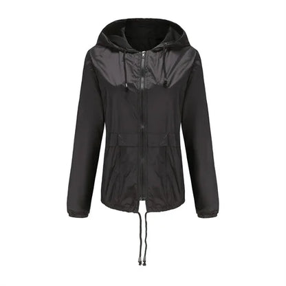 Veste Bleue à Capuche Femme – Style Urbain