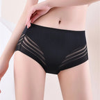Culotte en dentelle taille haute sans couture pour femmes