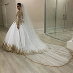 Robe de mariée à manches longues pour femmes
