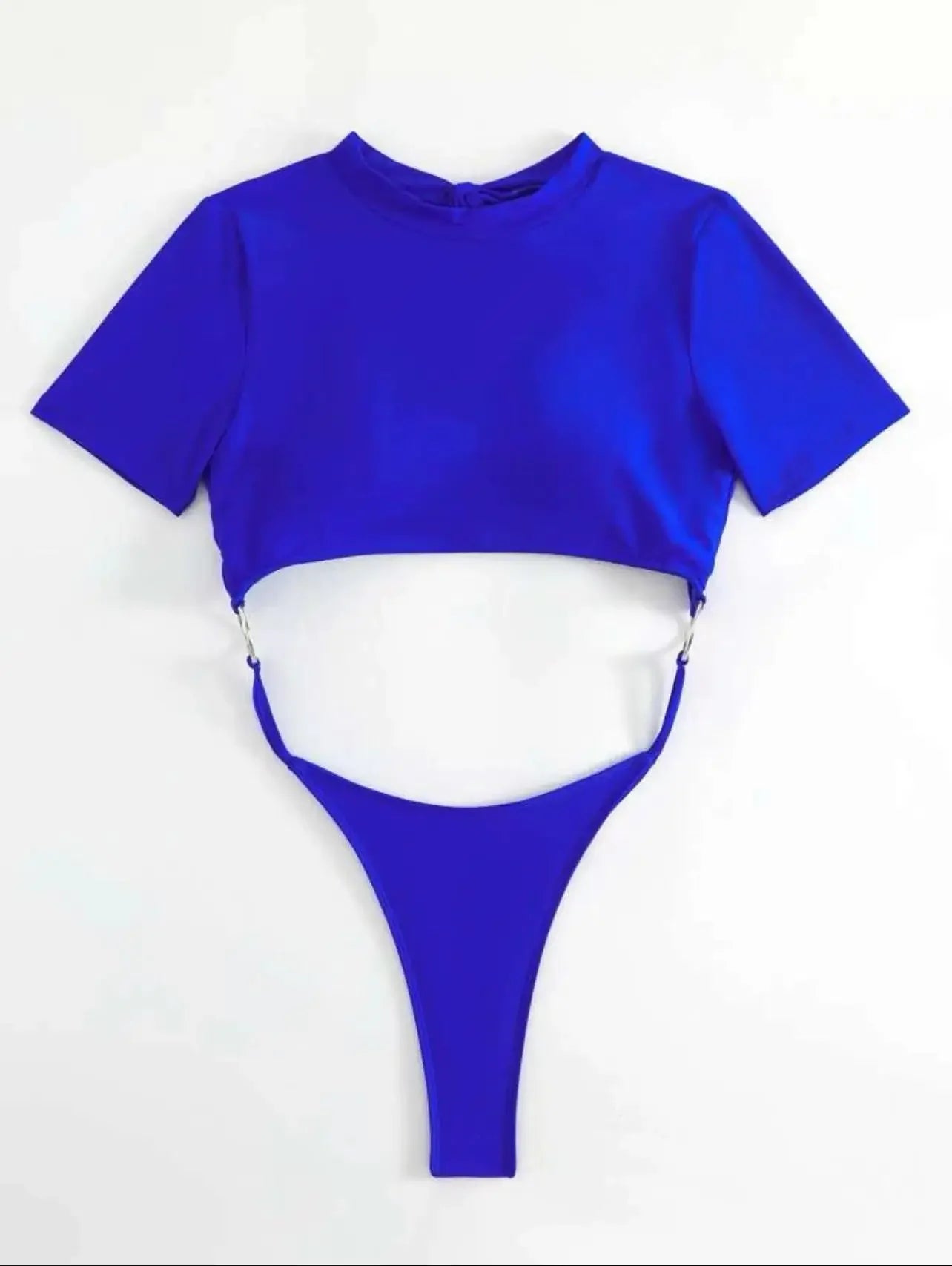 Maillot de bain Push Up une pièce à manches courtes pour femmes