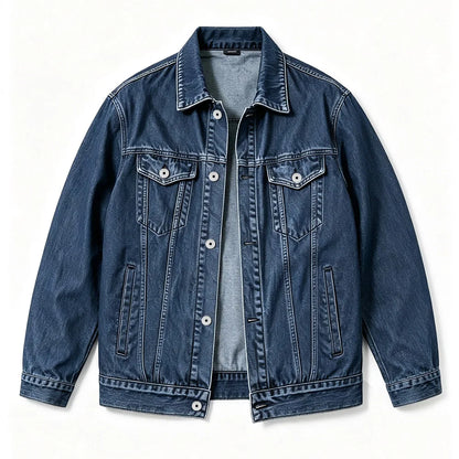 Veste en Jean Bleu Femme – Classique Boutonnée