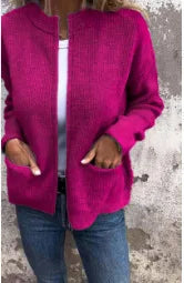 Veste à col pour femmes