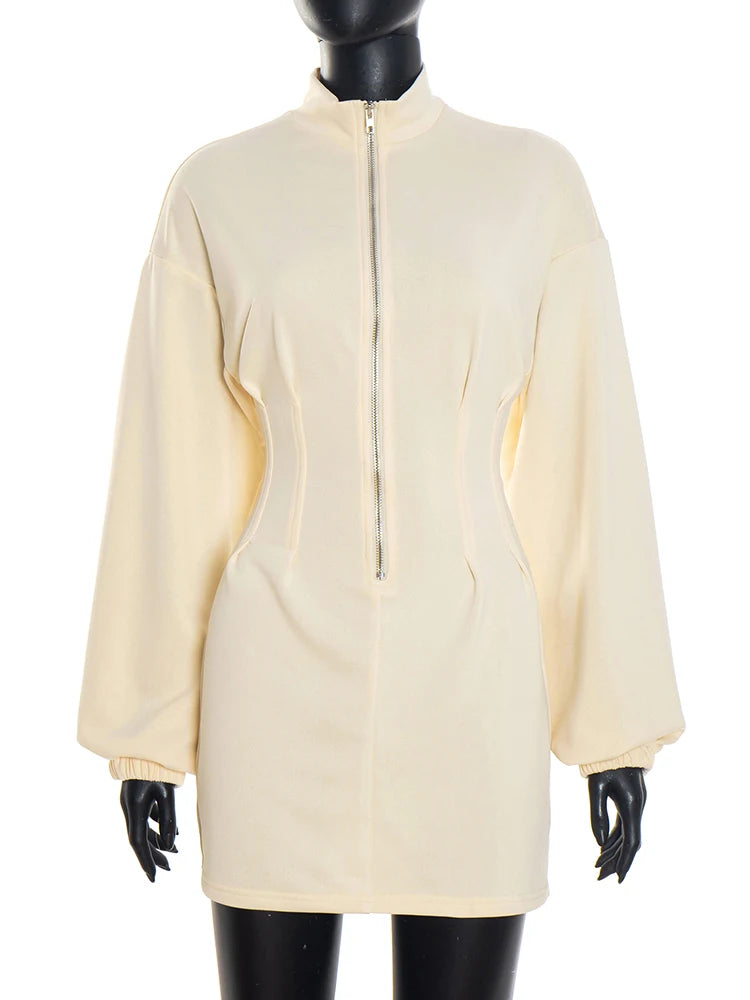 Robe à col montant pour femmes