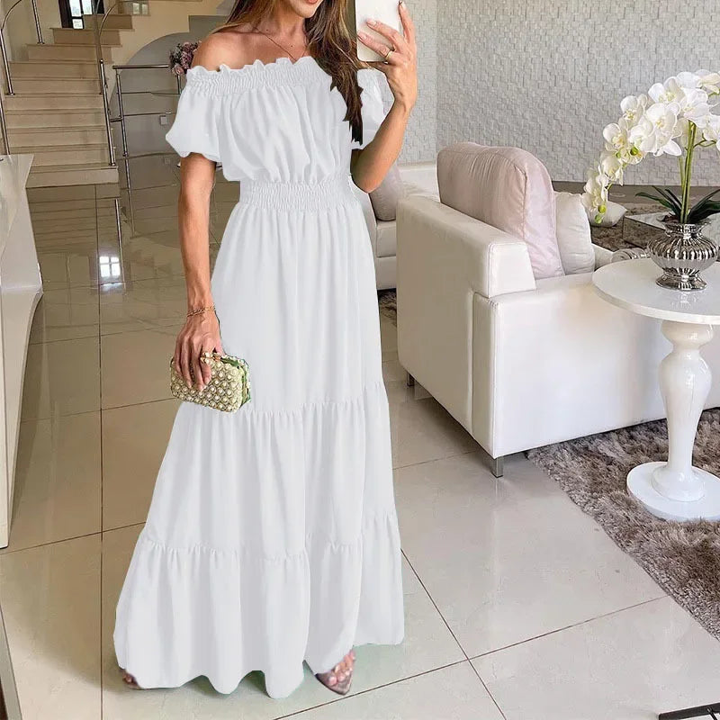 Robe d'été à manches courtes pour femmes