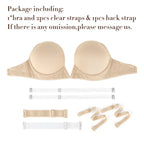 Soutien-gorge push-up  dos nu pour femmes