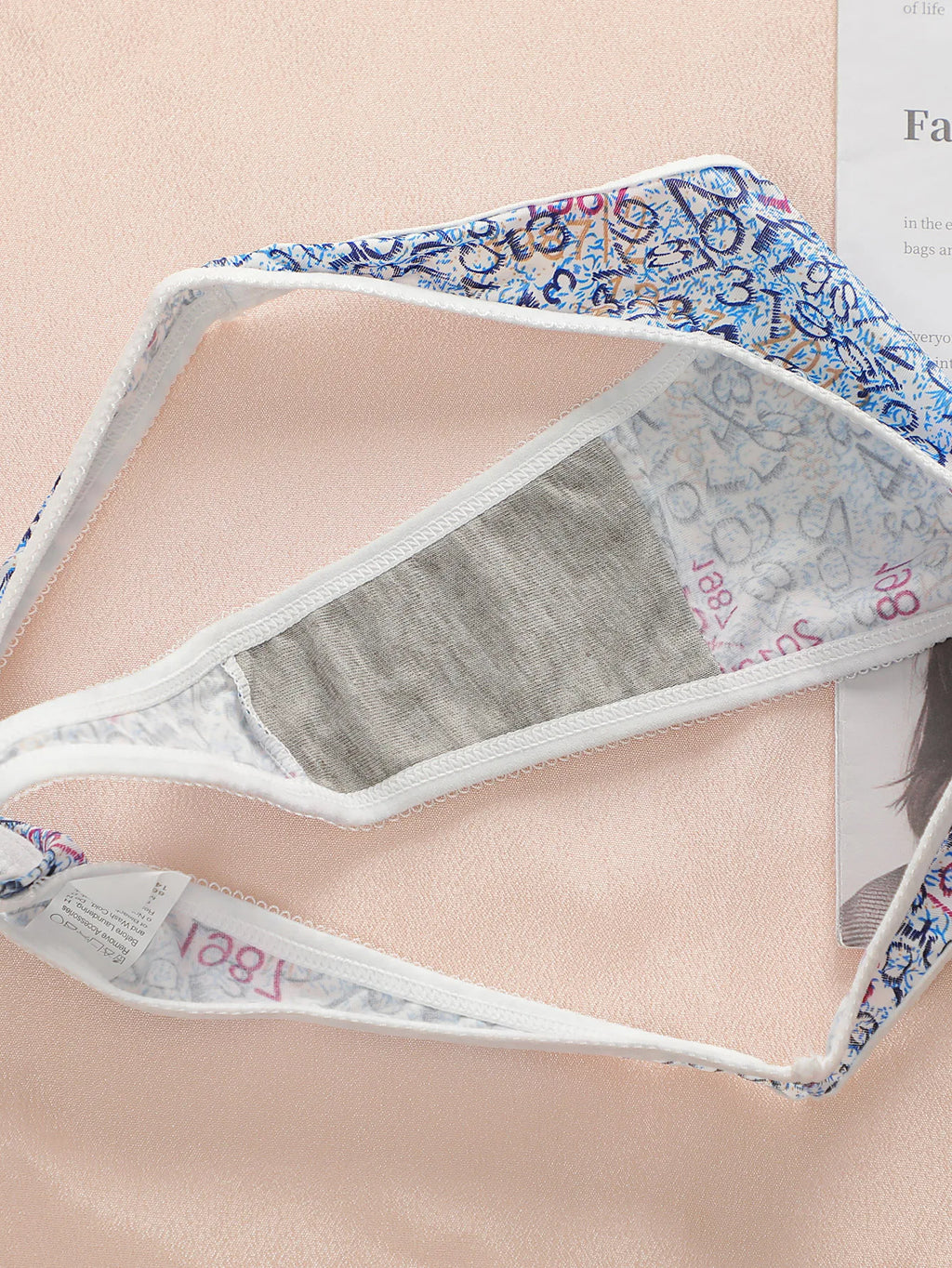 Ensemble de 3 string multicolores pour femmes