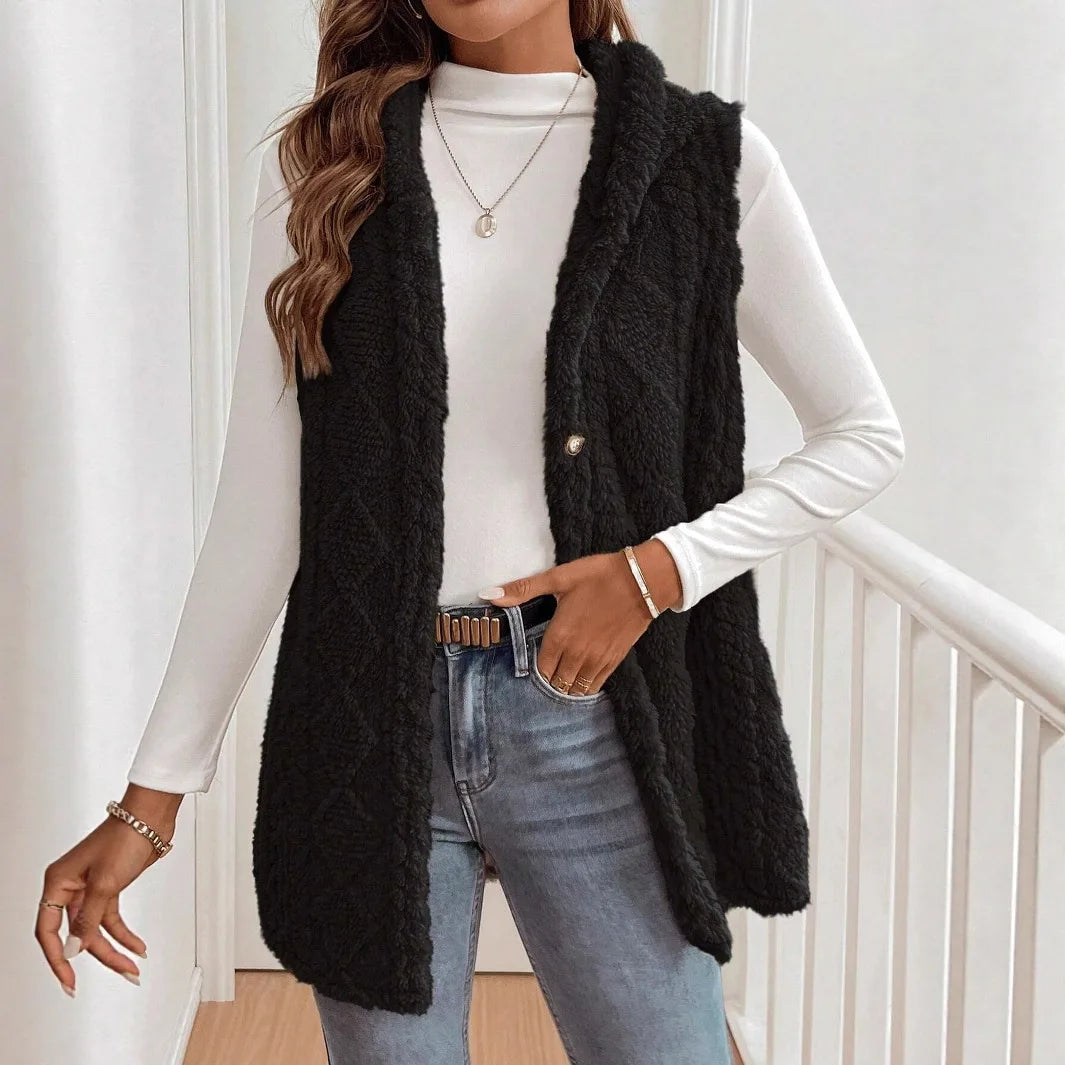 Gilet ample sans manches pour femmes