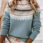 Pull en tricot à manches longues pour femmes