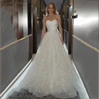 Robe de mariée princesse scintillante pour femmes