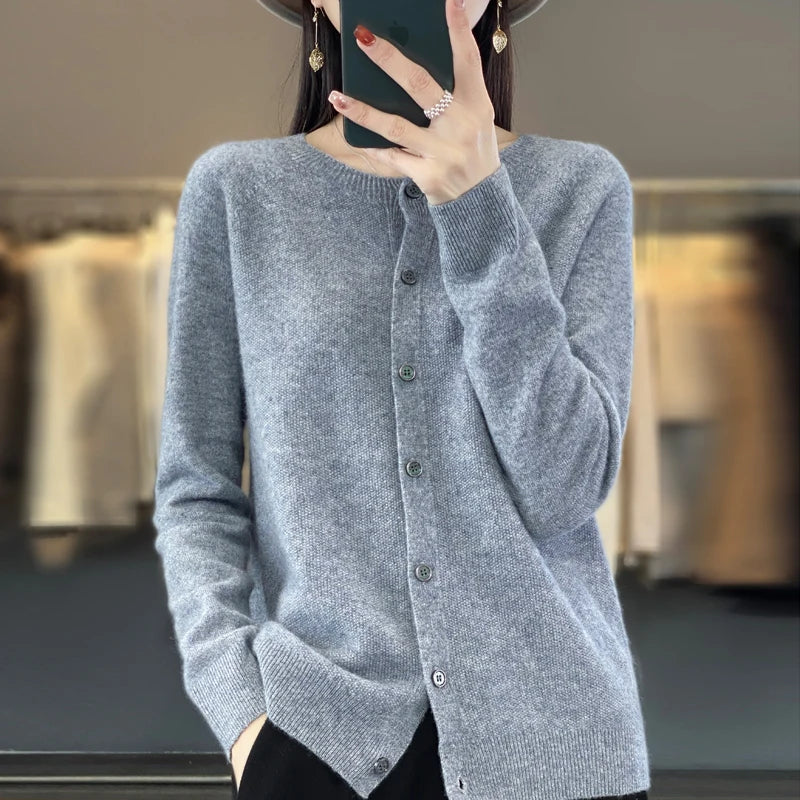 Cardigans en laine mérinos pour femmes