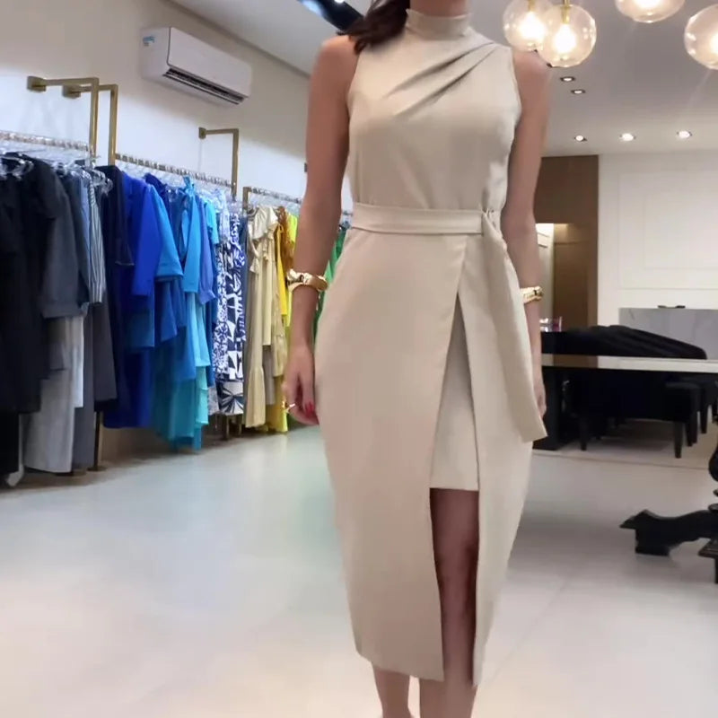 Robe mi-longue pour femmes