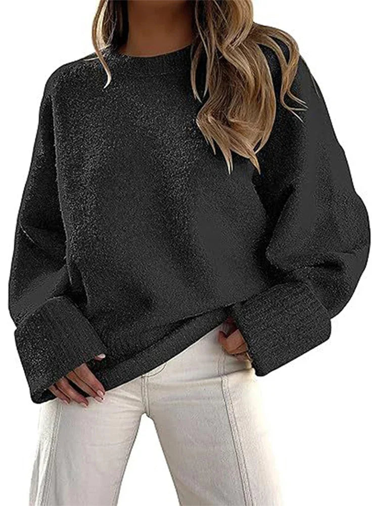 Pull en cachemire à col rond pour femmes