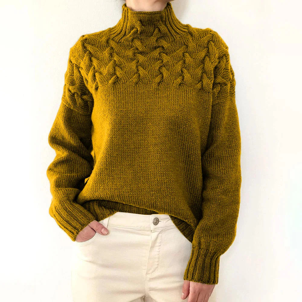 Pull en maille à manches longues pour femmes
