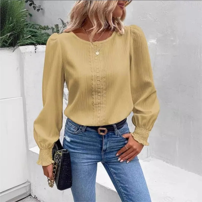 Chemise à manches longues pour femmes
