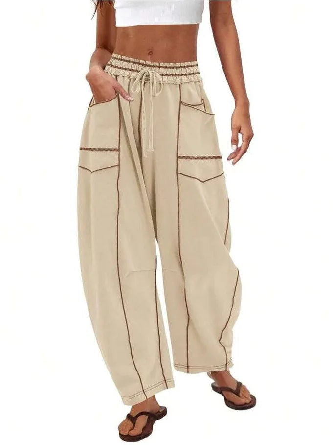 Pantalon ample à jambes larges pour femmes