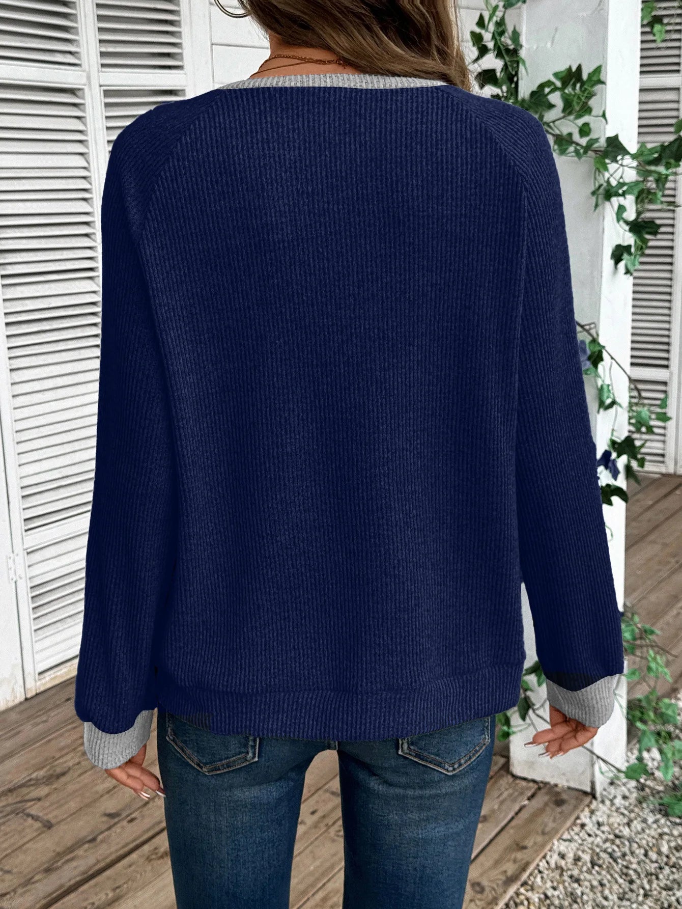Pull décontracté à manches longues pour femmes