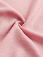 Ensemble deux pièces chemise boutonnée unie et pantalon large à nouer sur le devant pour femmes