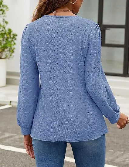 T-shirt à manches longues décontracté lâche pour femmes