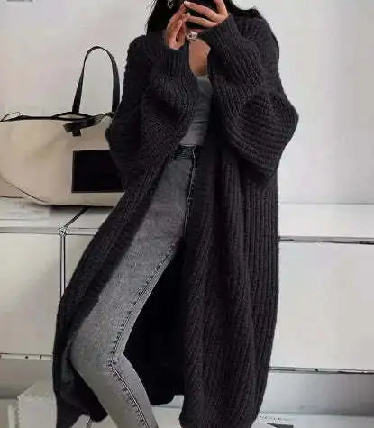 Cardigan longue tricoté pour femmes