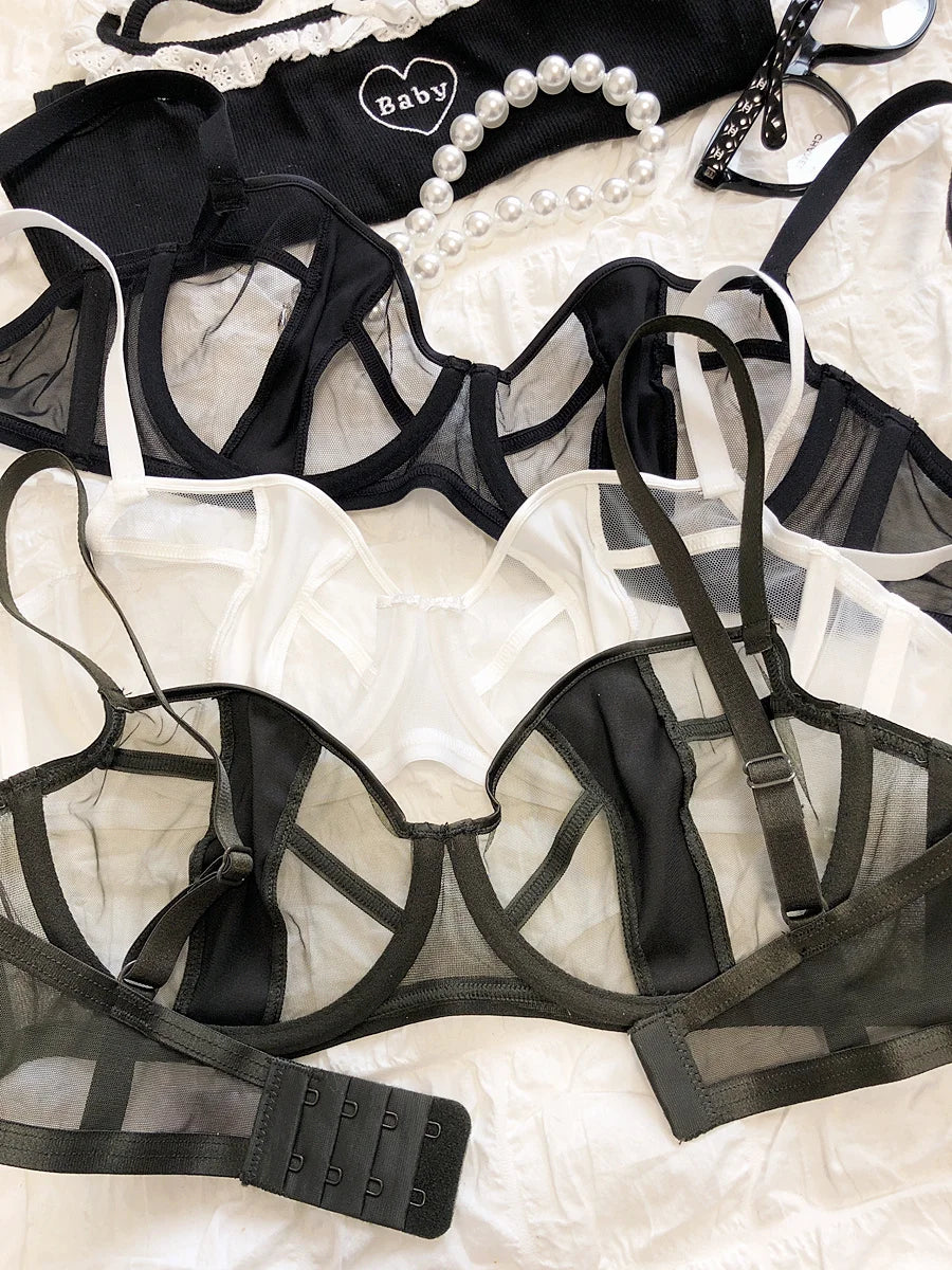 Ensemble soutien-gorge push-up à bretelles réglables et culotte pour femmes