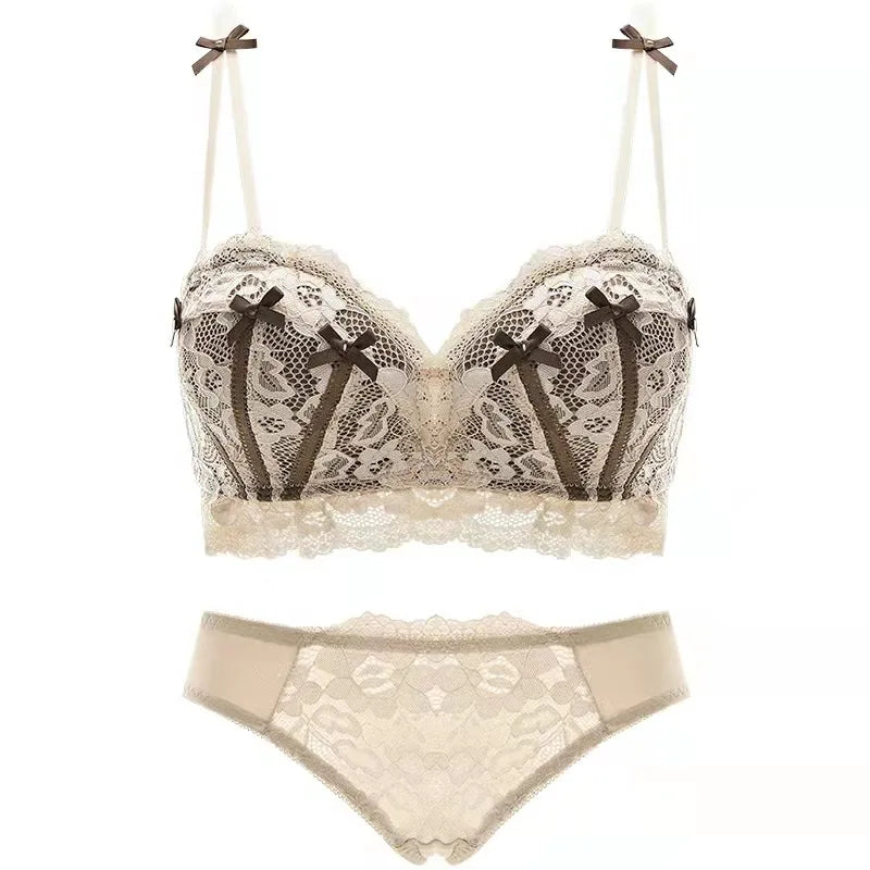 Ensemble soutien-gorge Push Up et en dentelle pour femmes
