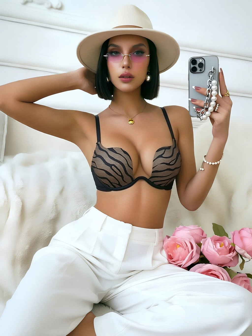Soutien-gorge invisible sexy à décolleté plongeant pour femmes