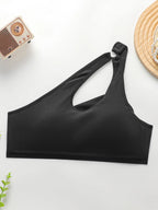 Soutien-gorge sexy à bretelles diagonales croisées pour femmes