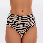 Culotte en coton, taille moyenne, extensible pour femmes