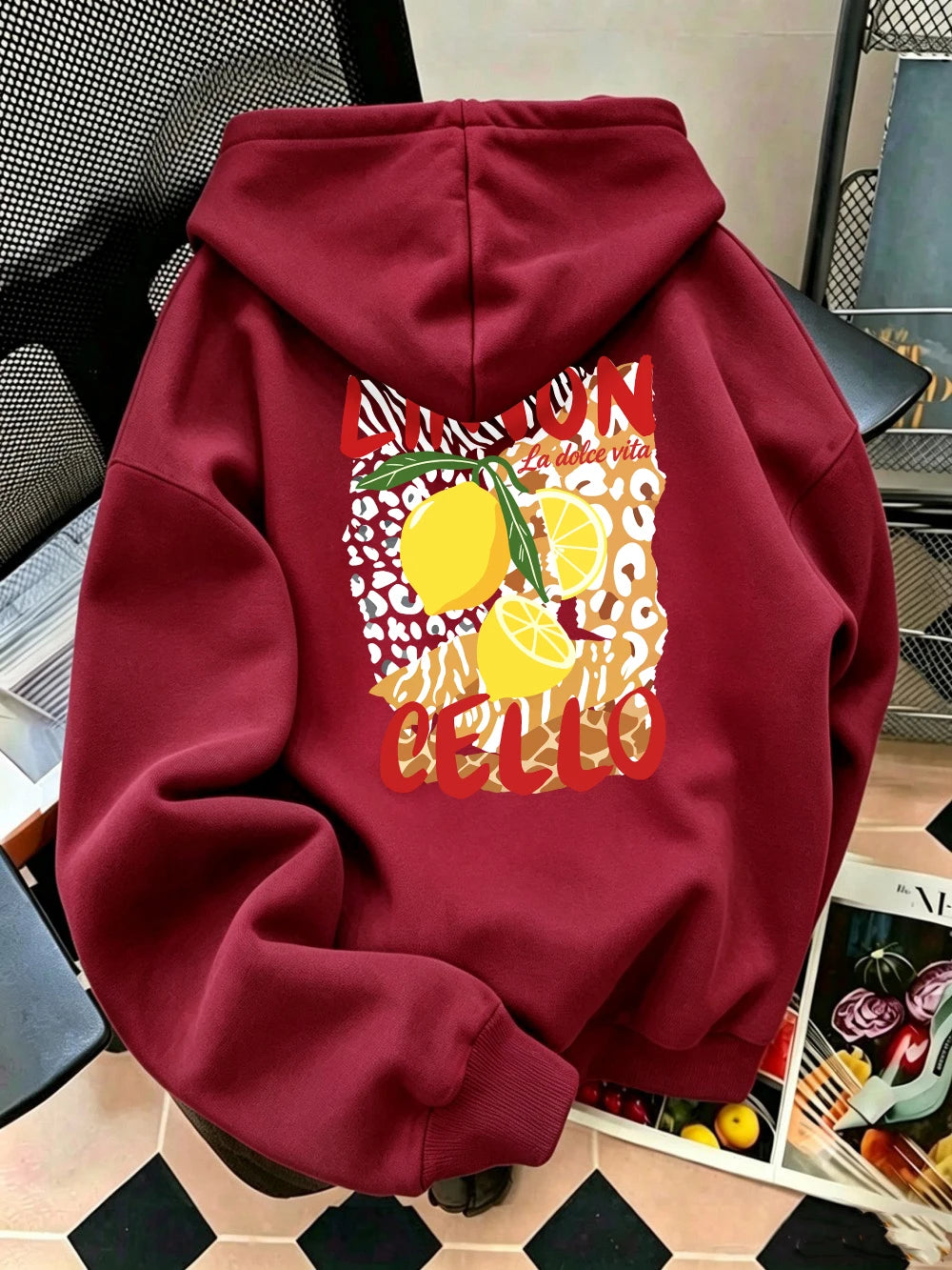Sweat-shirts à capuche imprimés Limon Cello pour femmes