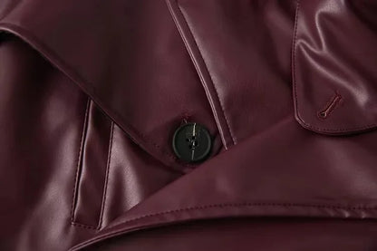 Veste Rétro Femme – Similicuir PU