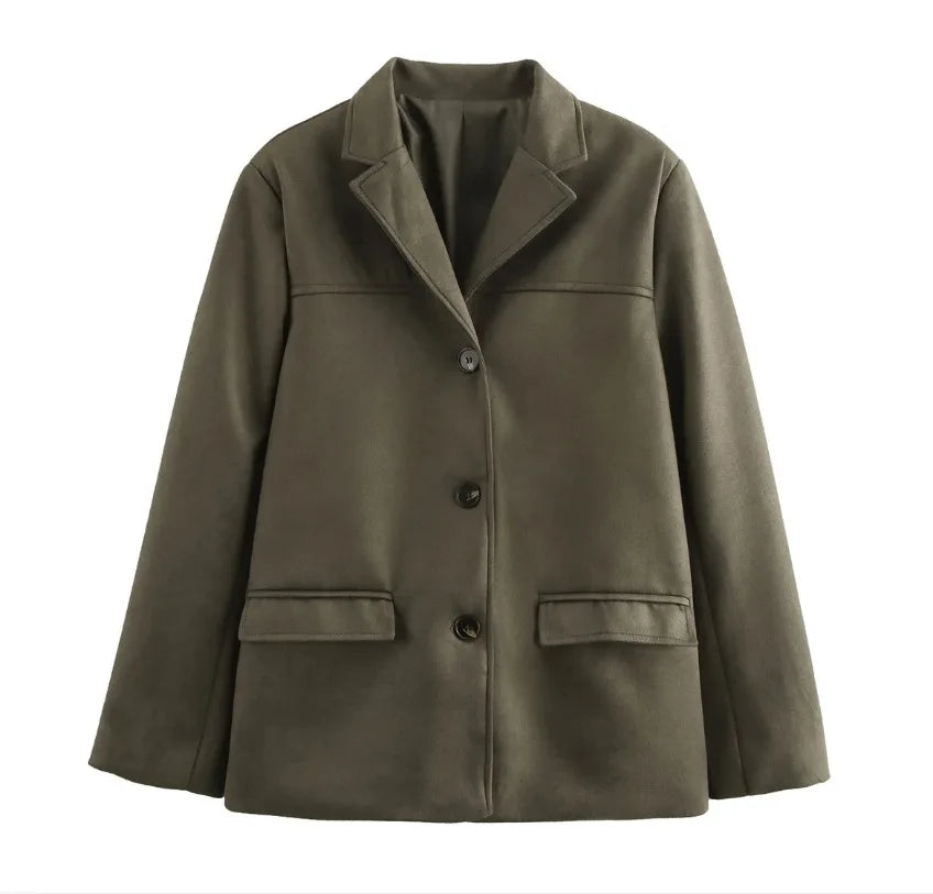 Blazer d'automne vintage pour femmes