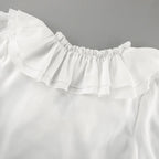 Chemise décontracté à col en v pour femmes
