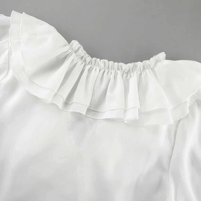 Chemise décontracté à col en v pour femmes