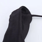 Robe midi à bretelles lacées en satin pour femmes