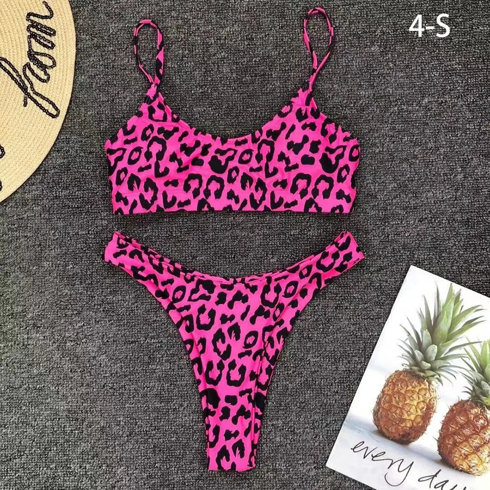 Maillot de bain deux pièces sexy dos nu pour femmes