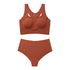 Ensembles de soutien-gorge et culotte sans fil pour femmes