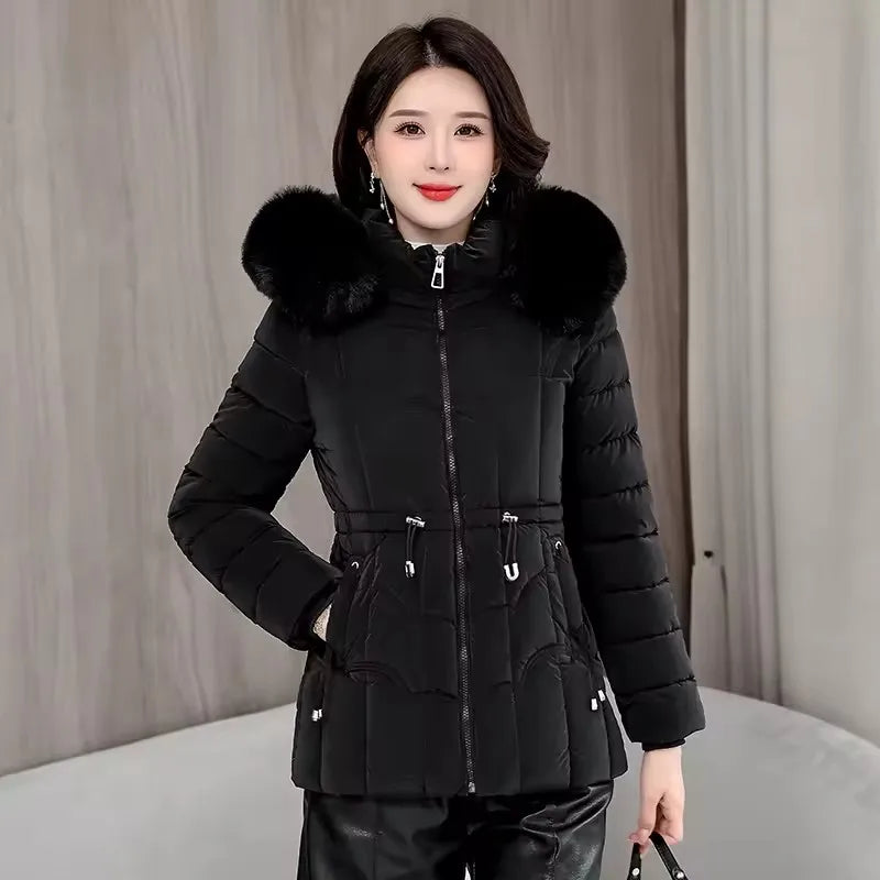 Manteau d'hiver matelassé en coton pour femmes