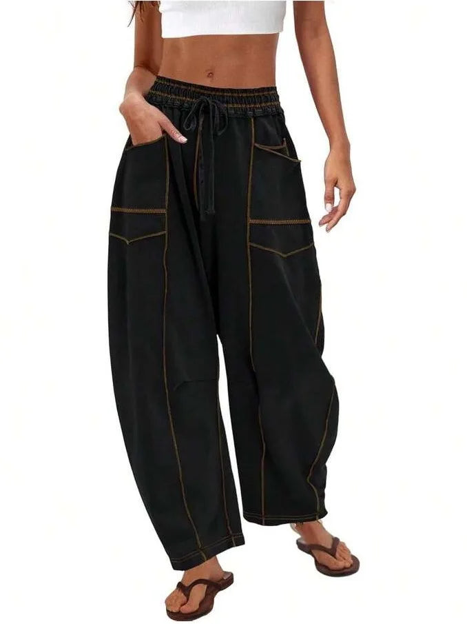 Pantalon ample à jambes larges pour femmes