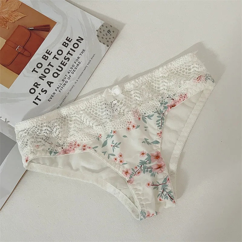 Ensemble de lingerie soutien-gorge et culotte en dentelle florale pour femmes