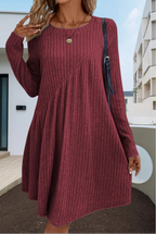 Robe décontractée à manches longues pour femmes