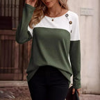 T-shirt à manches décontracté lâche pour femmes