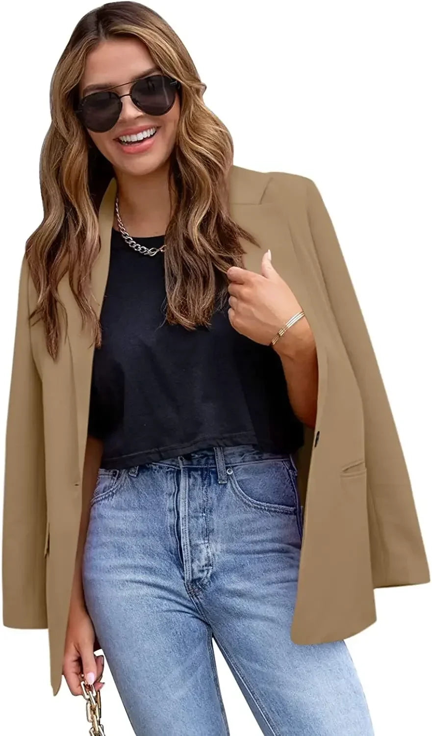 Blazer à manches longues pour femmes